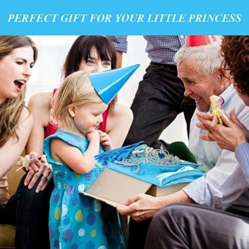 URAQT Dress Princess Costume, Princess Dress Up for Girls, Deluxe Fancy Costume with Accessories, Perfect for Christmas Birthday Party Carnival Cosplay