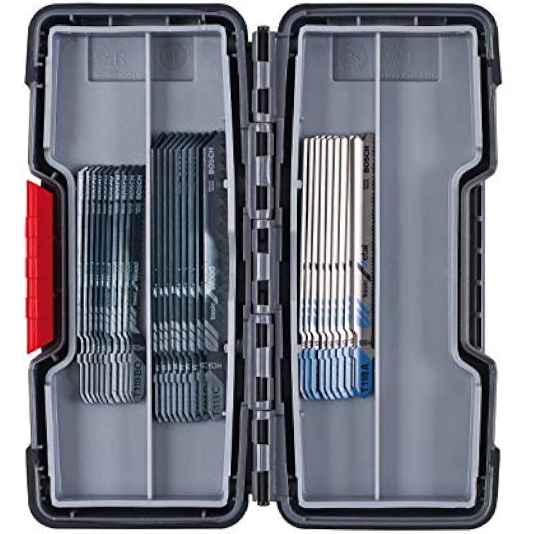 Bosch Professional 2607010903 30-Piece Basic for Wood and Metal Jigsaw Blade Set (for Wood and Metal, Accessories for Jigsaws) , Black/Silver