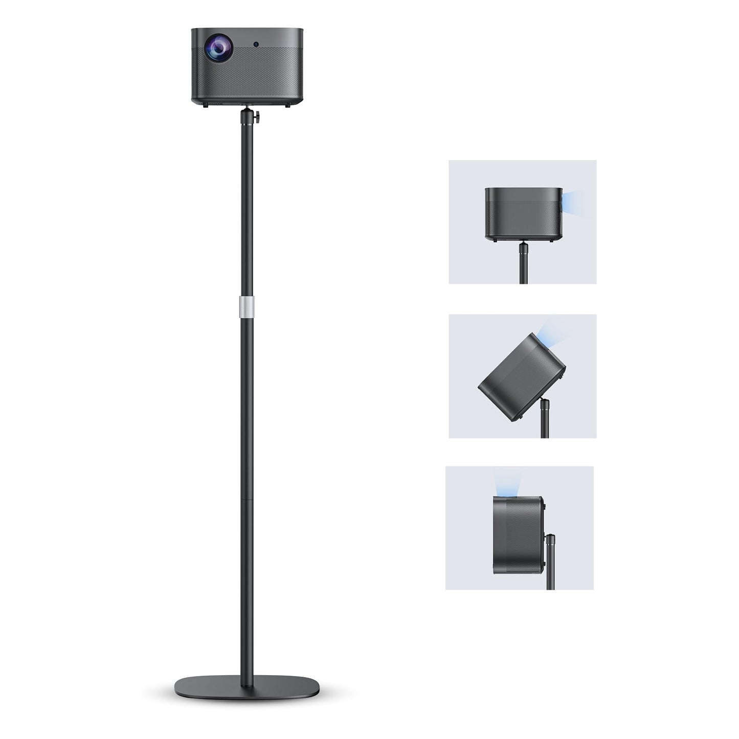 POLESTO Projector Stand, Universal Floor Mount with Adjustable Height 20''-50'', Compatible with Projector, Camera, Webcam for Home & Office & Outdoor