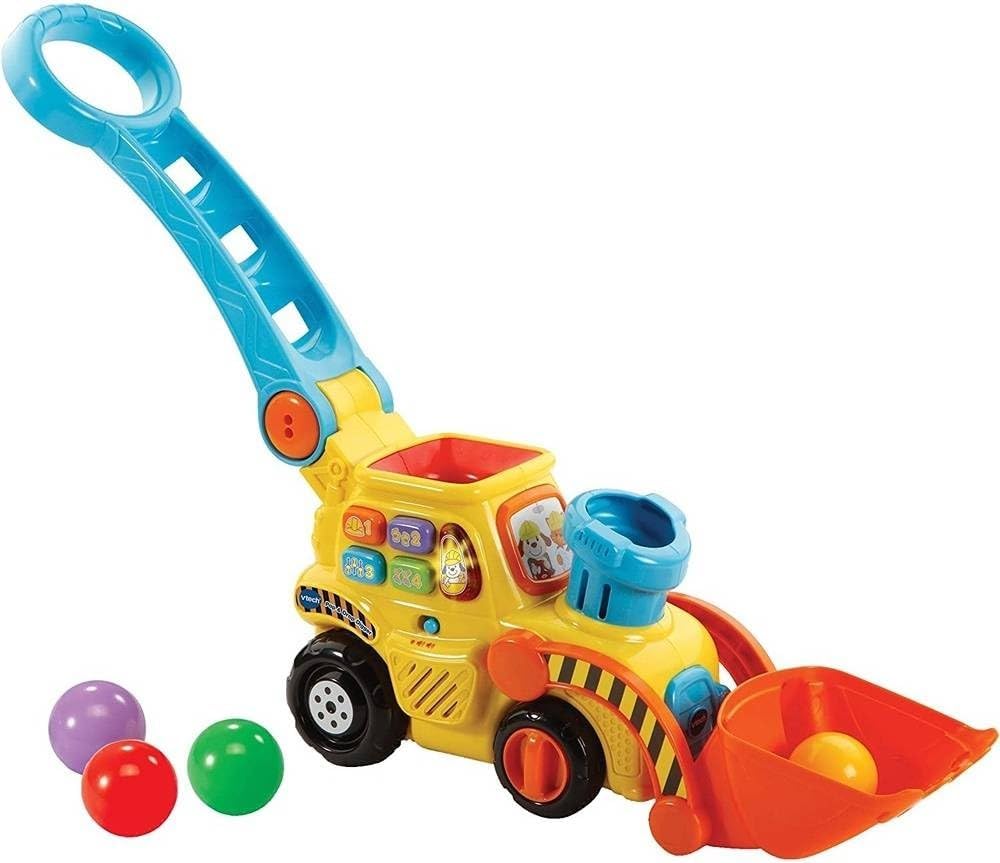 VTech POP and Drop Digger, New but balls are missing, open, scruffy box