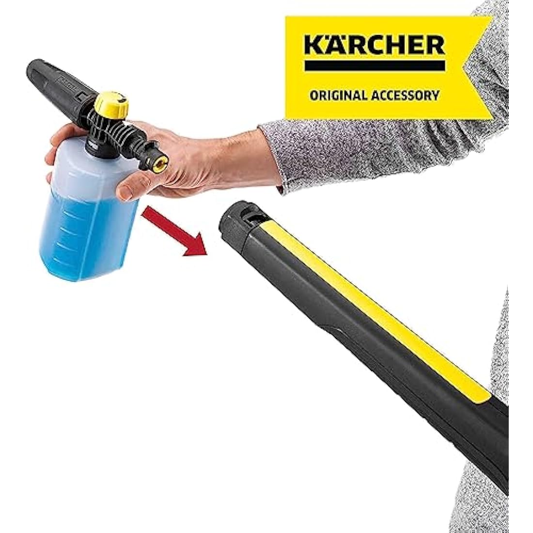 Kärcher 26431470 FJ6 Foam Jet Nozzle with 0.6 L Capacity Foamer for Pressure Washer Accessory, Multi
