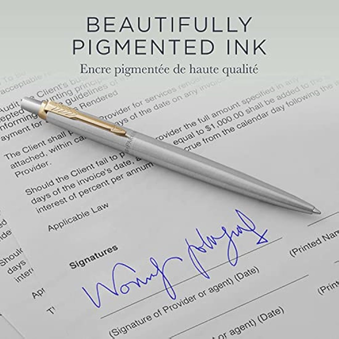 Parker Ballpoint Pen Refills | Medium Point | Blue QUINKflow Ink | 6 Count Value Pack