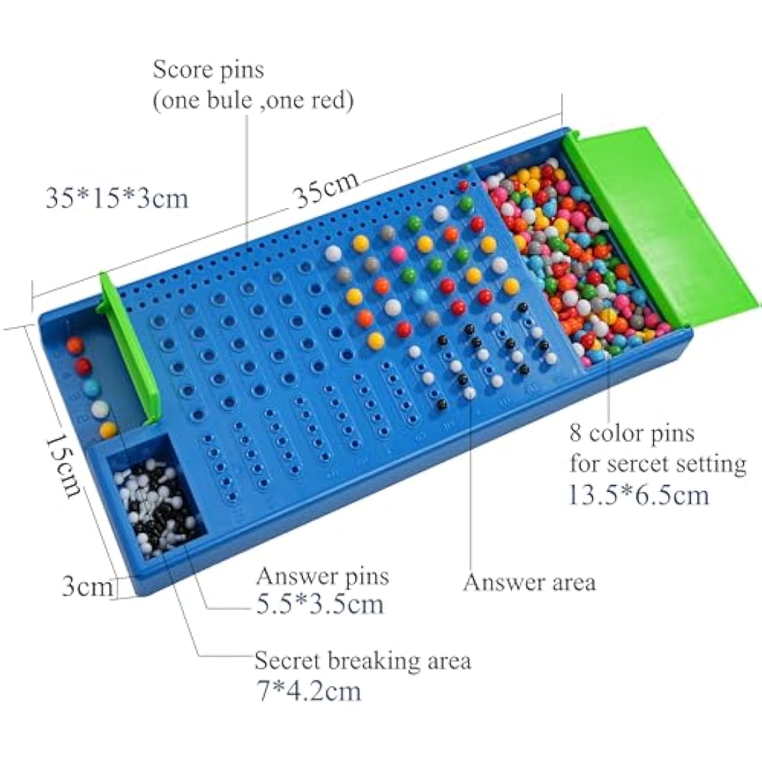 KUNEN Classical Code Cracking Game Thinking Games,Fun Intelligent Board Family Board Game For 2 Players Travel Games For Family For Boys