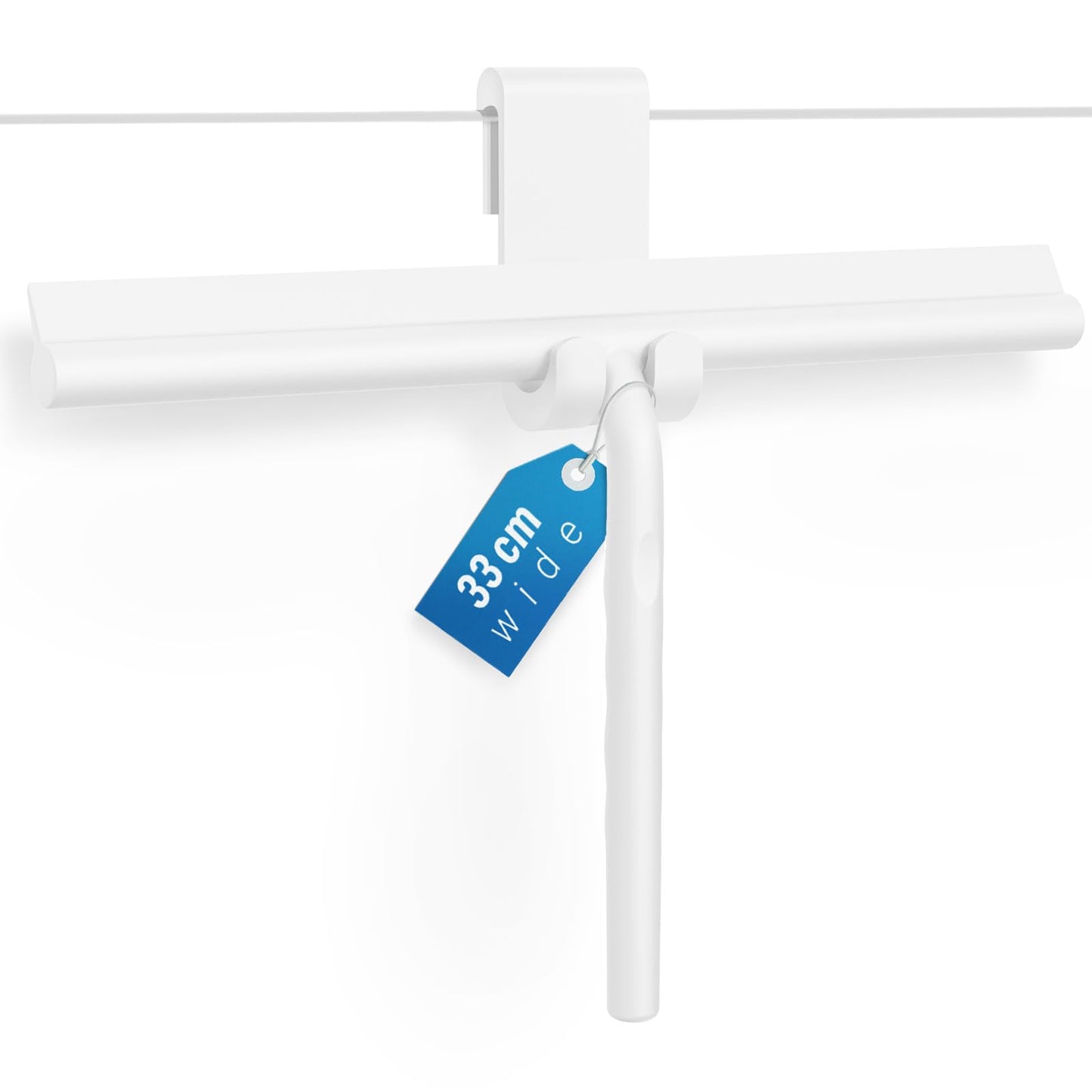 Silicone Shower Squeegee Shower Screen Wiper 13in / 33cm White