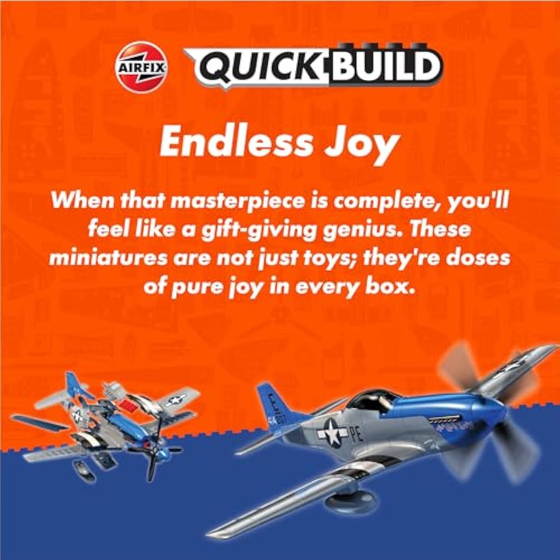 Airfix QUICKBUILD Model Aircraft Kits - J6009 Harrier Model Building Kit for Kids 6+, Construction Plane Toys for Boys & Girls - Fighter Jet Planes & Toy Aeroplane Sets, Plane Enthusiast Gifts