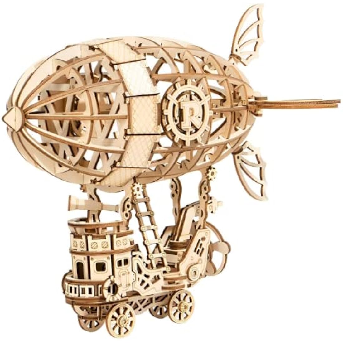 Rolife 3d Wooden Puzzle Woodcraft Construction Kit Model Kits For Kids, Teens and Adult (Airship)