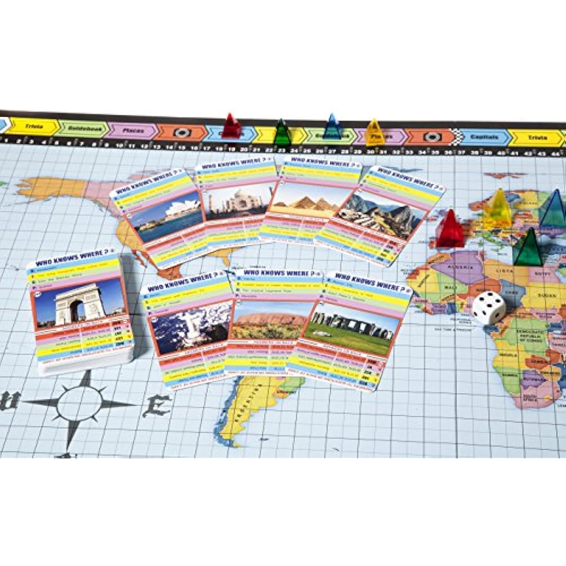 Wild Card Games Who Knows Where? - The Global Location Guessing Family Board Game