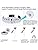 Dixun LED Chandeliers Modern Ceiling Light Fixture 3 Rings Adjustable Stainless Steel Pendant Light Chandelier for Bedrooms Living Room (Cool White)