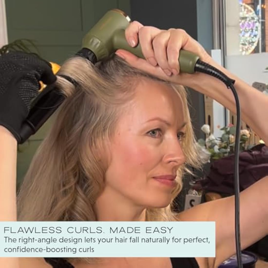 mdlondon CURL Hair Curling Wand (Berry). 4-in-1 Hair Curler with 10mm, 25mm, 32mm & Reverse Conical Barrels. Hair Waver with 14 Heat Settings, Carry Case & Mat - Genuine mdlondon Curling Iron