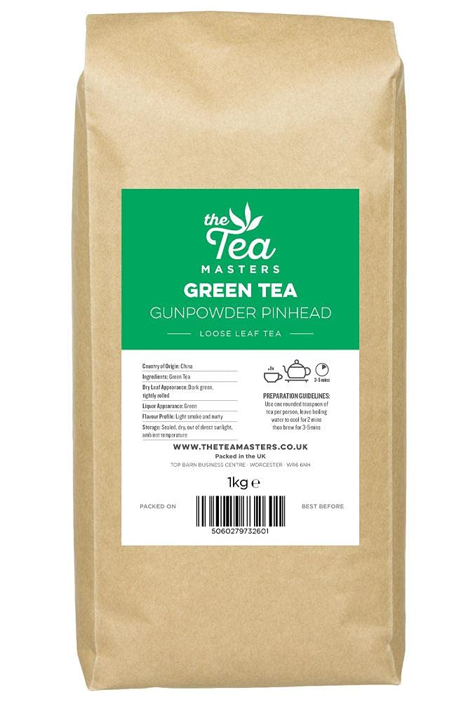 The Tea Masters Loose Leaf Tea - Green Gunpowder Pinhead (1x1kg)