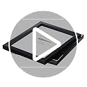 Amazon Basics Rectangular Photo Frame for Tabletop and Wall Display, 2-Pack, Black, 20 cm x 25 cm