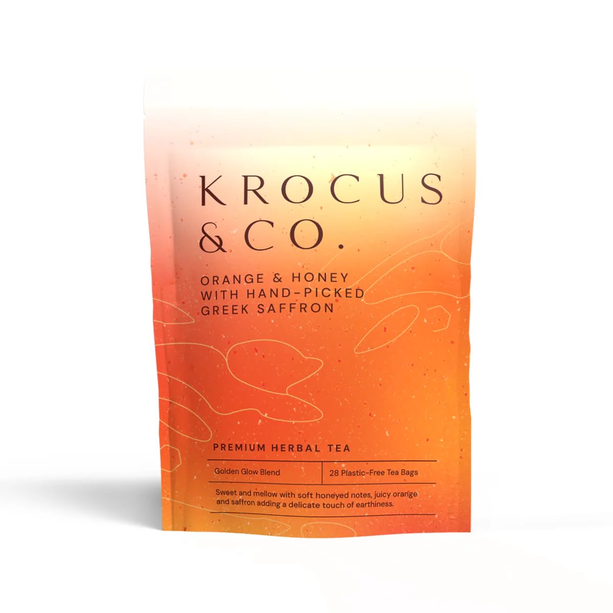 Orange & Honey with Hand-Picked Greek Saffron | Luxury Herbal Tea | Natural Nootropic Saffron for Enhanced Mental Clarity, Focus & Cognitive Health |