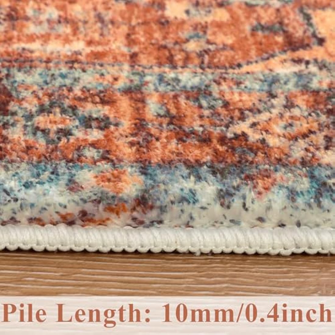 SHACOS Extra Long Runner Rugs for Hallway 60 x 300 cm Non Slip Vintage Hall Runners Narrow Rugs Washable Boho Carpet Runners for Hallway Entryway Kitchen, Red