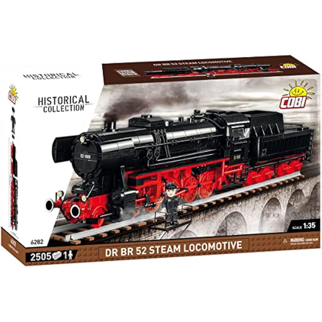 COBI DR BR 52 Steam Locomotive, Black