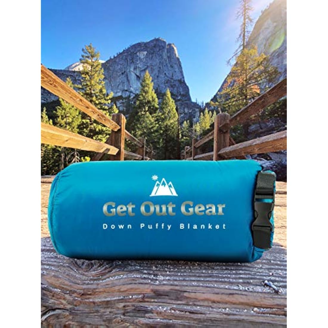 Get Out Gear Down Camping Blanket - Outdoor Lightweight Packable 650 Fill Power Down Blanket Compact Waterproof and Warm Backpacking Quilt for Camping Hiking Travel Hammock