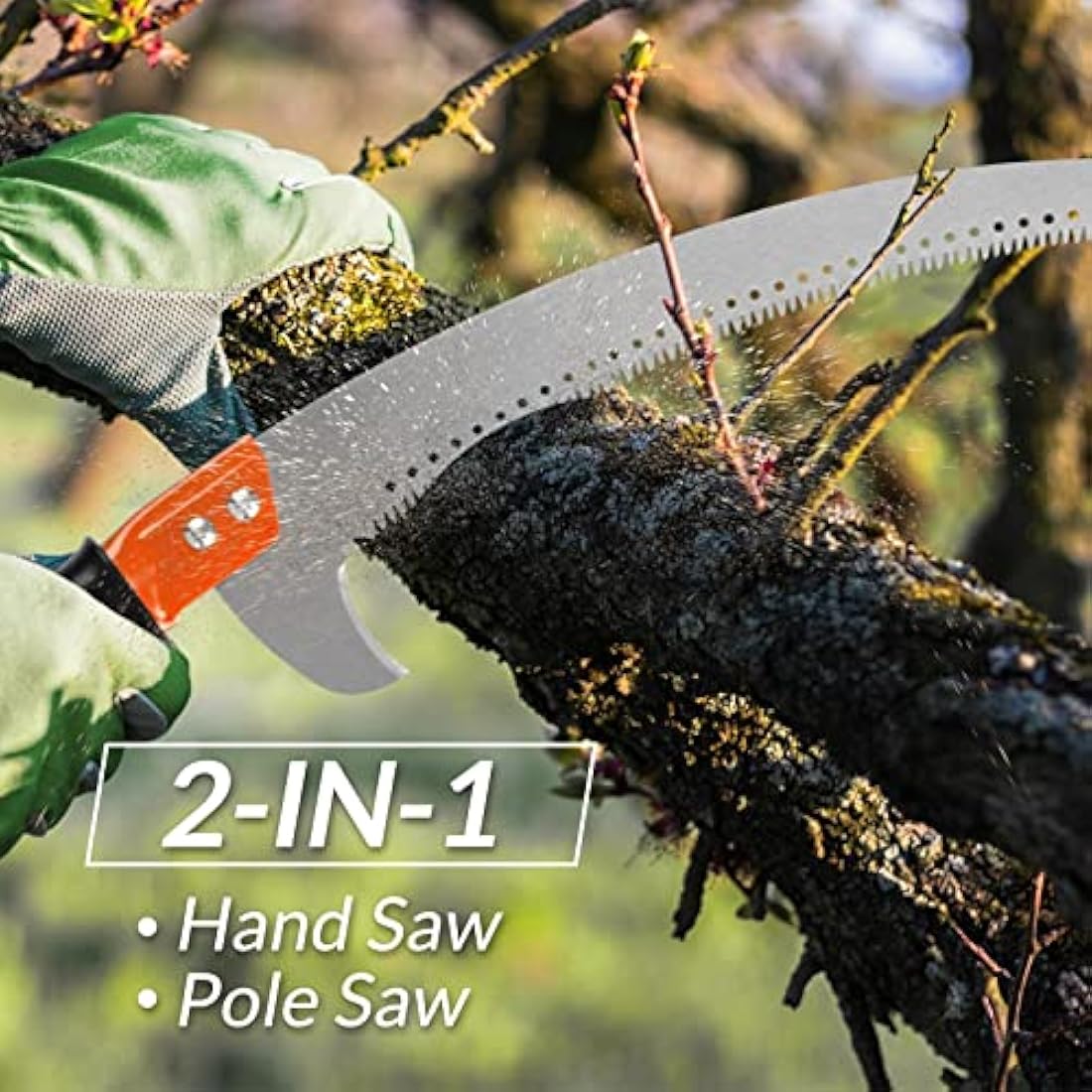 Walensee Pole Saws for Tree Trimming 426cm Lightweight Manual Stainless Steel Extension High Pole Pruning Pole Saw with Blade for Trimmer Branches Pole Cutter Pole Pruner at Forestry Yard Garden Patio