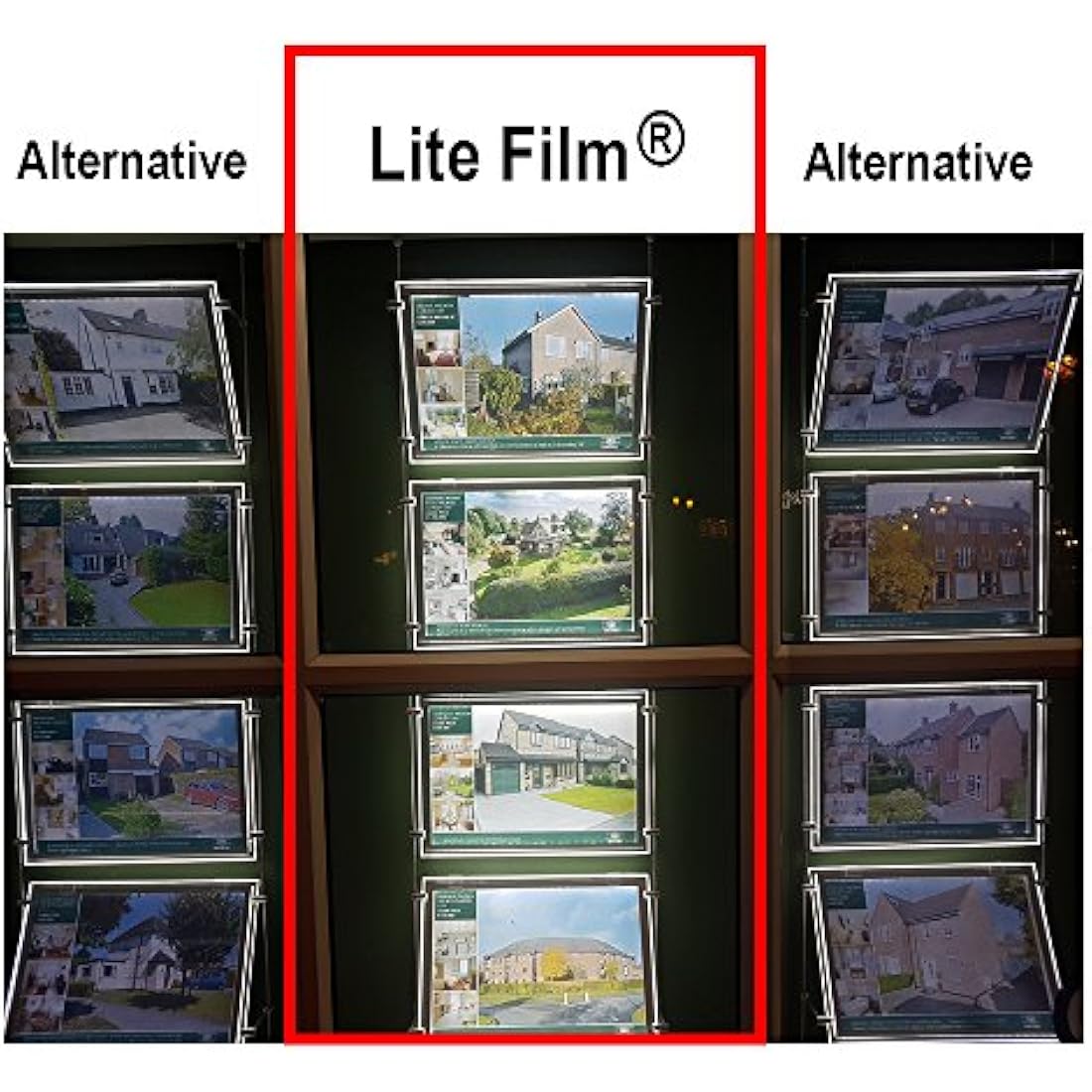RTL49 - A4 x 50 Sheets of Back Lite Film for Any Inkjet & Laser Printers or Laser Copiers. Back lit Paper Sheet for LED Pocket Displays or LED Lightboxes. Backlit Film for LED Window Displays.