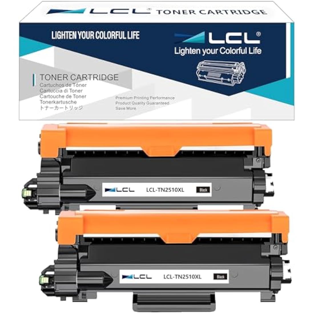 LCL TN2510XL High Yield Toner Cartridge Replacement for Brother TN2510 TN2510XL TN-2510 TN-2510XL for Brother HL-L2400DW HL-L2400DWE HL-L2445DW HL-L2447DW DCP-L2620DW DCP-L2627DW DCP-L2627DWXL (2Pack)