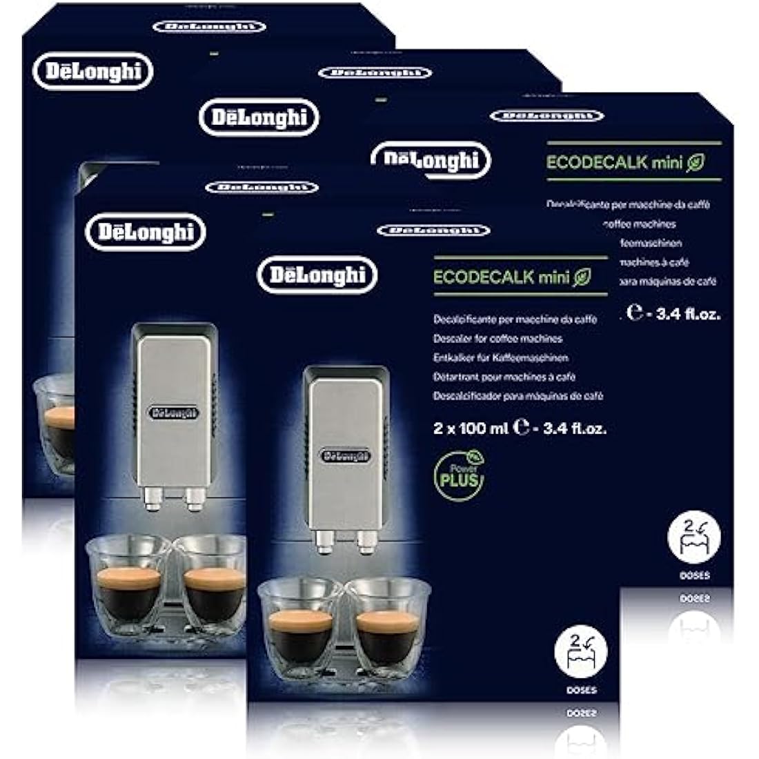 DeLonghi decalcifier EcoDecalk, mini value pack,10x 100 ml, suitable for fully automated coffee machines, no: 5513292821 Nokalk.
