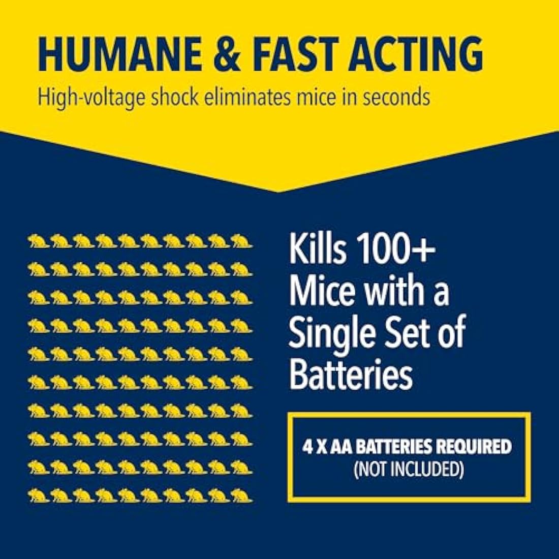 The Big Cheese Ultra Power - Electronic Mouse Killer, Quick, Effective Humane - Professional Electric Mouse Trap that Kills Instantly - Safe, Hygienic Zapper - Indoor Battery Powered Electric Trap