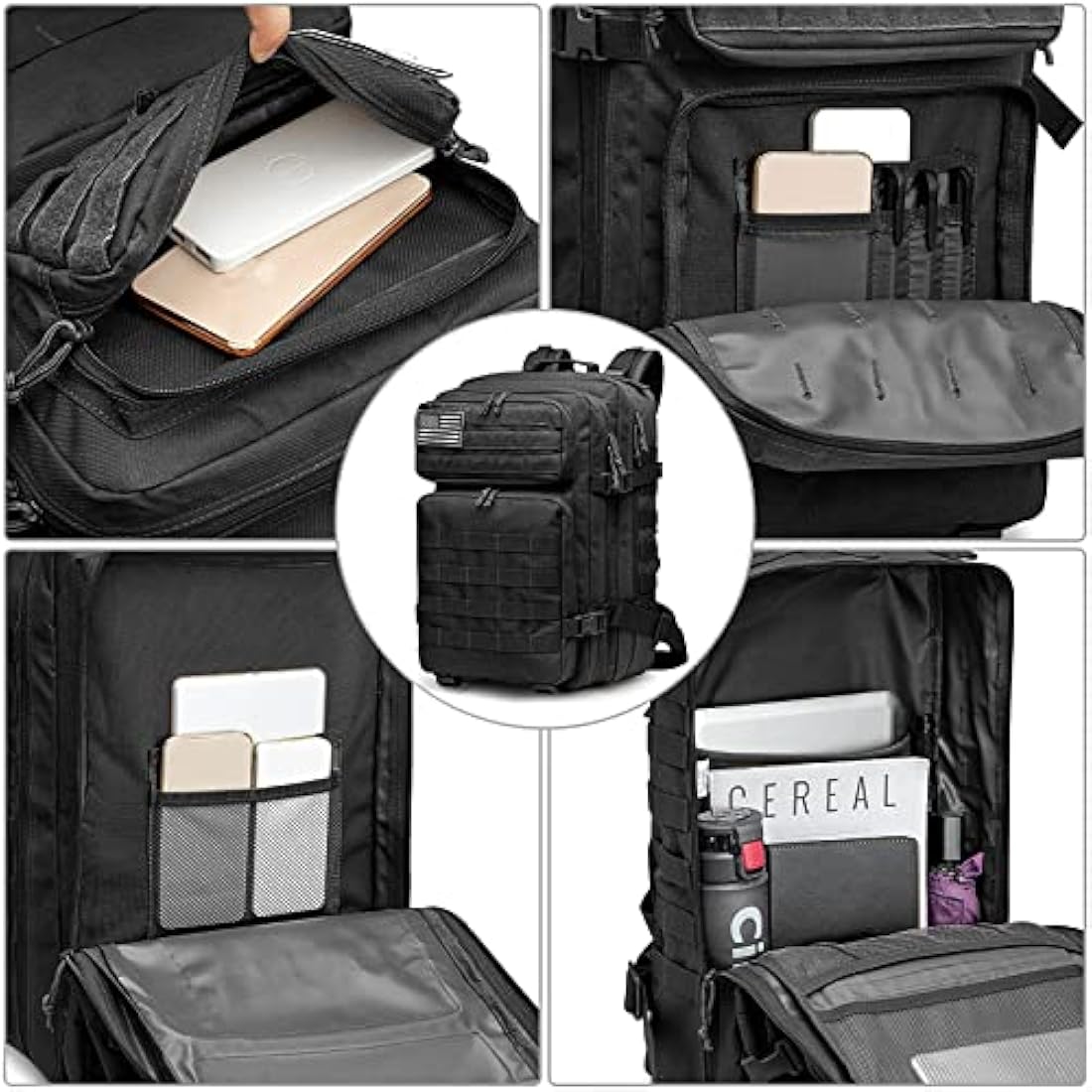 G4Free 40L Molle Backpack Large Pack Molle Shoulder Bag Rucksacks Daypack for Outdoor Hiking Camping Trekking Hunting