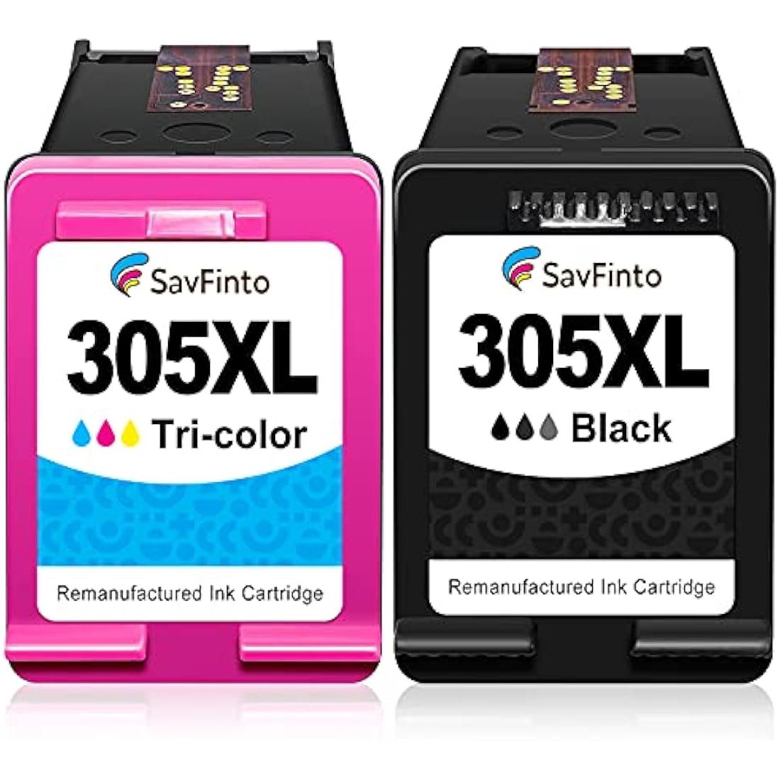 SavFinto 305XL Ink Cartridges Remanufactured for HP 305 Ink Cartridges Compatible for HP DeskJet Plus 2700 4110 4120 4122 HP Envy 6000 6010 6020 6022 6030 HP Envy Pro 6420 6422 6430 6430 6400