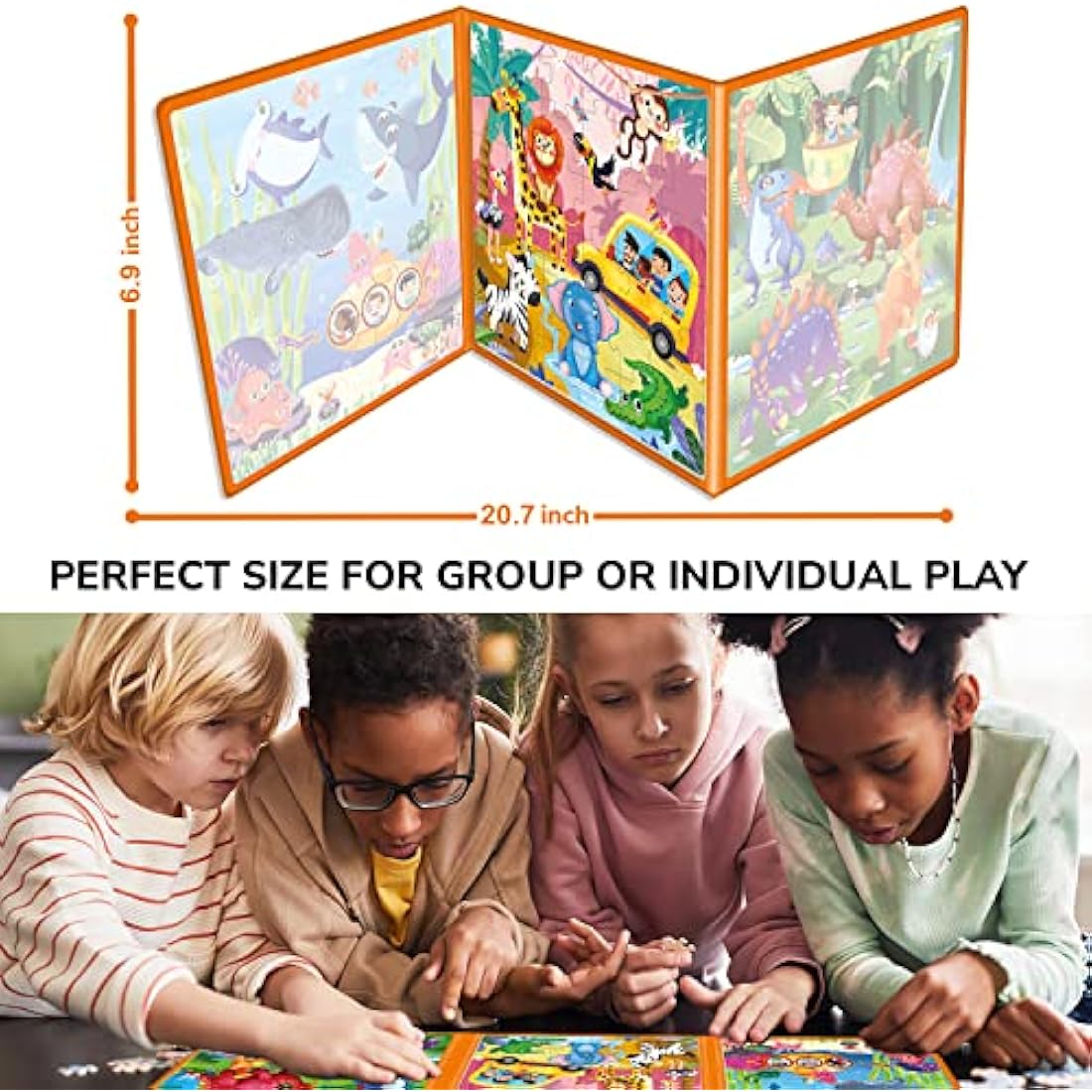 QUOKKA Magnetic Puzzles for 2 3 Year Olds - Travel Games for Kids Age 4 5 - Travel Toys for Toddlers on Plane Car Ride - 36 pc Jigsaw Animal Games For 3 year olds - Plane Activities For Kids