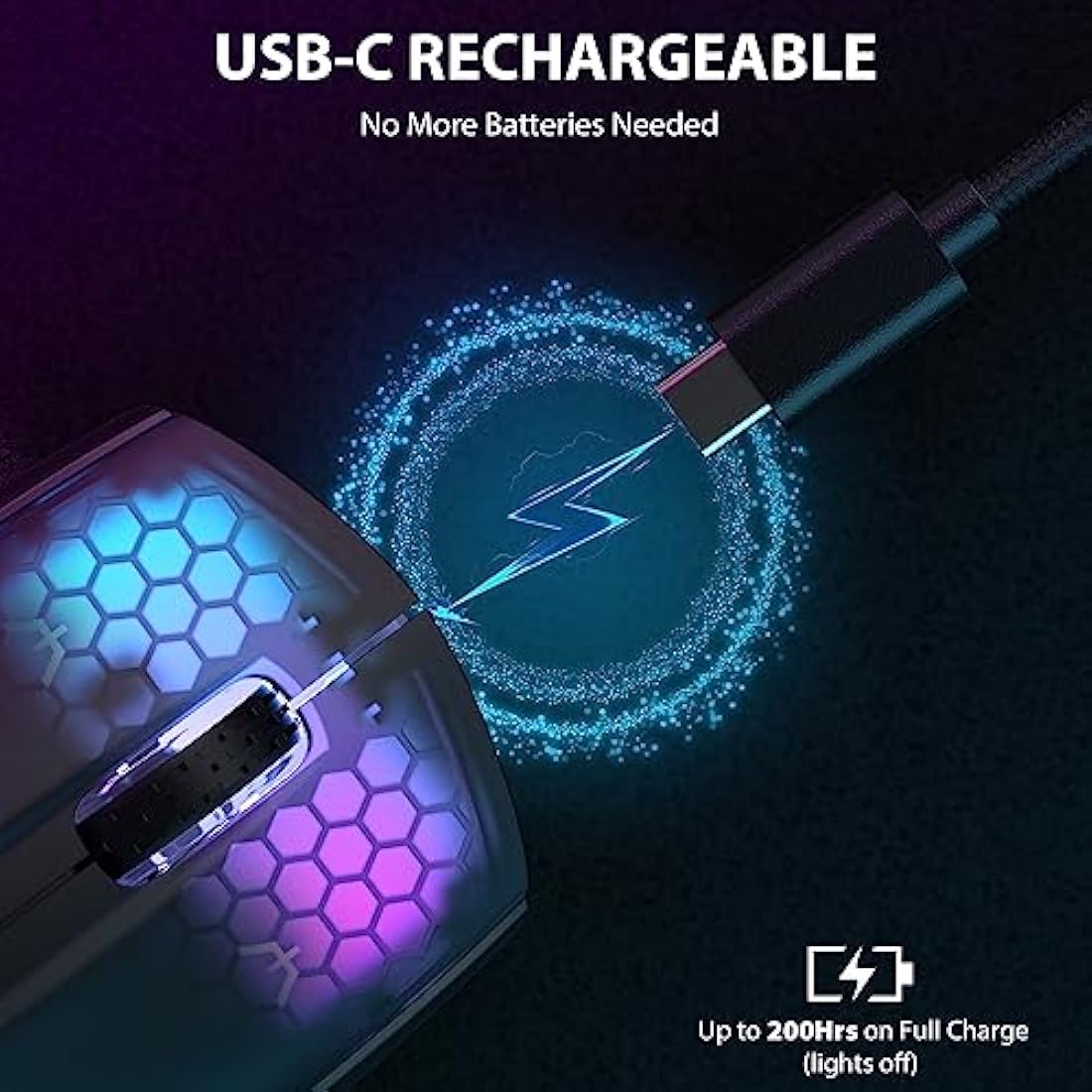 ATTACK SHARK X5 GPRO Superlight Wireless Gaming Mouse 49g,Tri-Mode Aerox Wireless Mice -Wired/2.4G/BT5.0,PAW3312 PixArt Optical Sensor,Up to 4000DPI,RGB Backlit with Long Battery Life for PC/MAC-Black