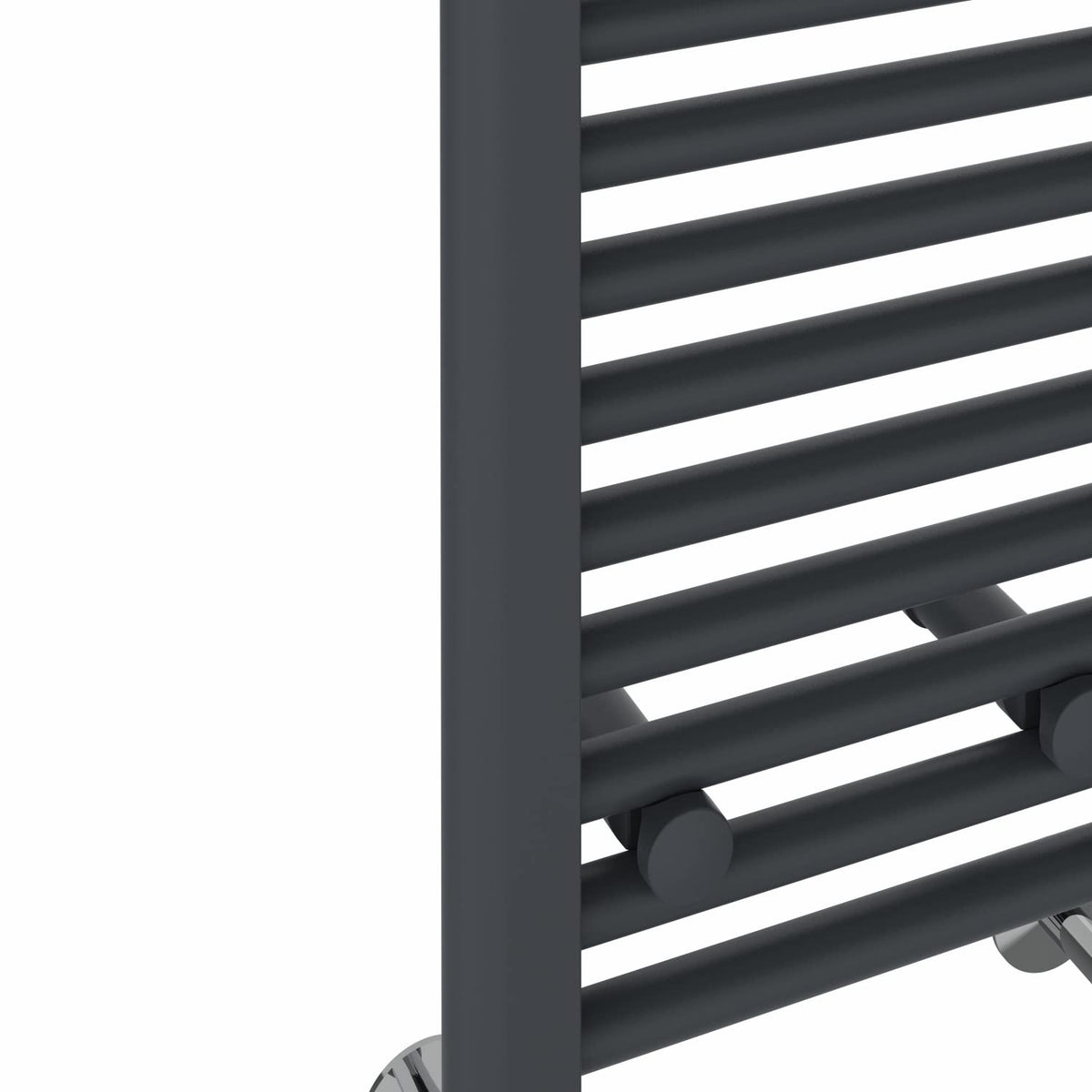 NRG Anthracite Heated Towel Rail Straight Designer Radiator, 1600×400mm