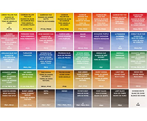 Winsor & Newton, Cotman Watercolour, 'Studio Set', 45 x Half Pans + 1 x Cotman Watercolour Round Brush