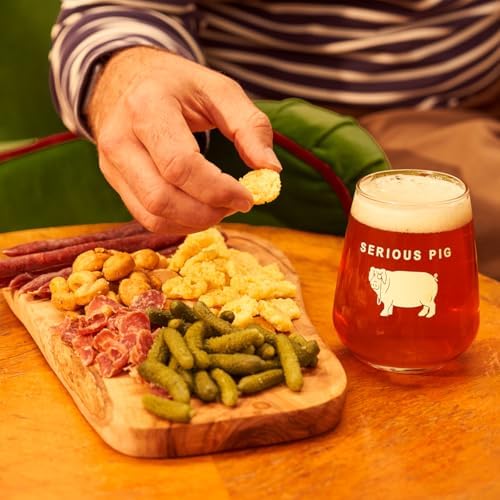 Serious Pig Classic Selection Gift Box with Cheese Crisps, Salami Snacks, Pickles & More Gourmet Hamper