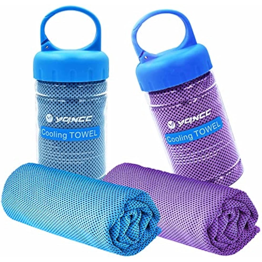 YQXCC Cooling Towel (120x30 cm) Ice Towel for Neck, Soft Breathable Chilly Towel, Microfibre Cool Towel for Yoga, Golf, Gym, Camping, Running, Workout & More Activities