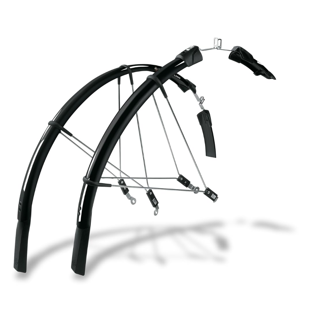 SKS Raceblade Long Mudguard Set: Black