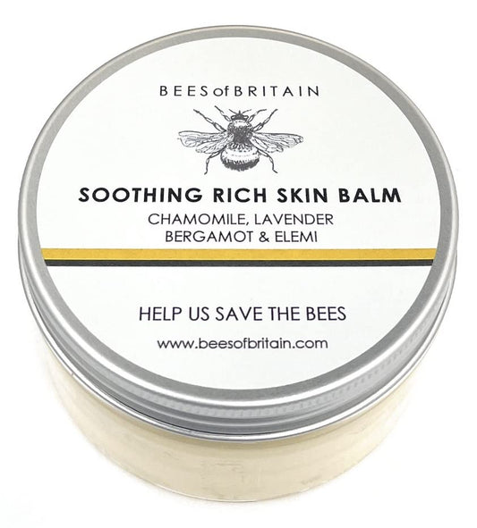 BEES of BRITAIN - 100% Natural Skin Balm - Shea, Cocoa Butter, Beeswax. Repairs, Soothes, Hydrates. We Donate 5% of our Profit to Save Bees +