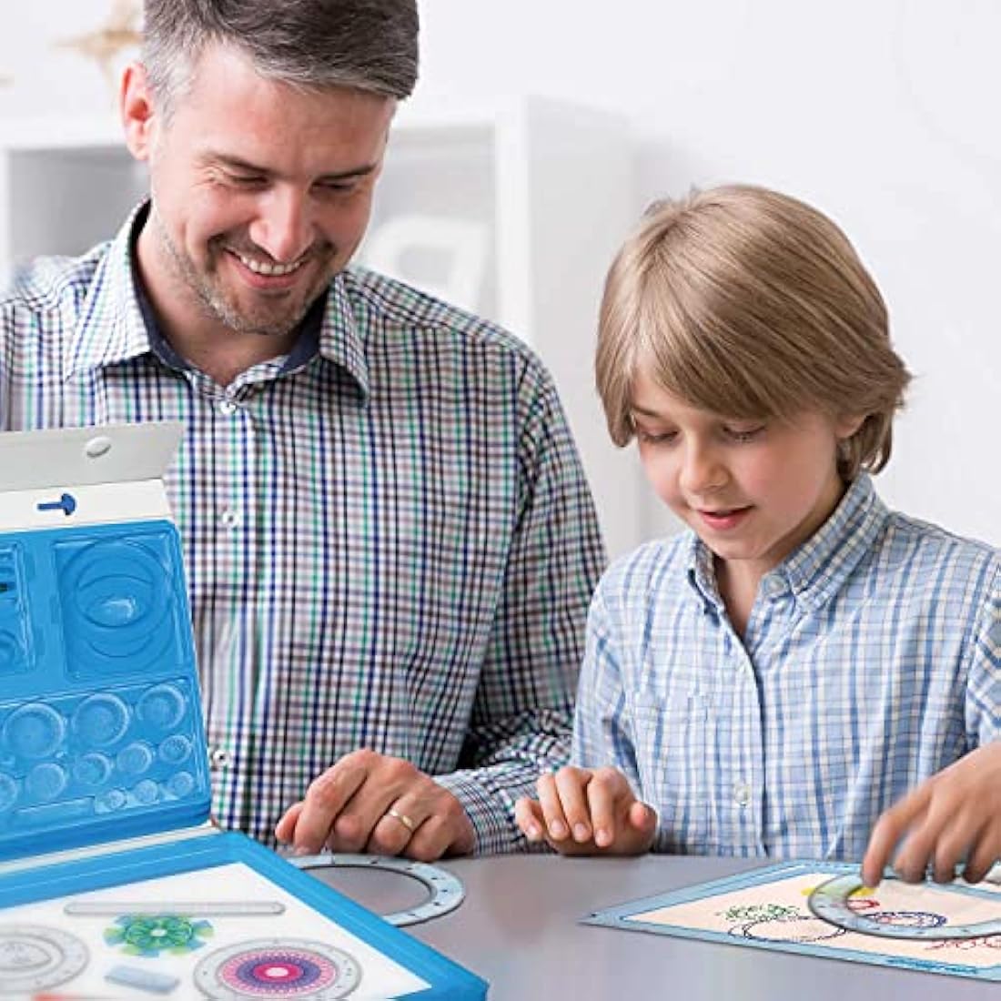 Spirograph Deluxe - Spirographe Enfant 8 Ans | Mandala Designer | Kit Mandala Enfant | Kit Mandala Adulte | Kit Dessin Enfant | Jeu Creatif Fille 8 Ans ou Plus