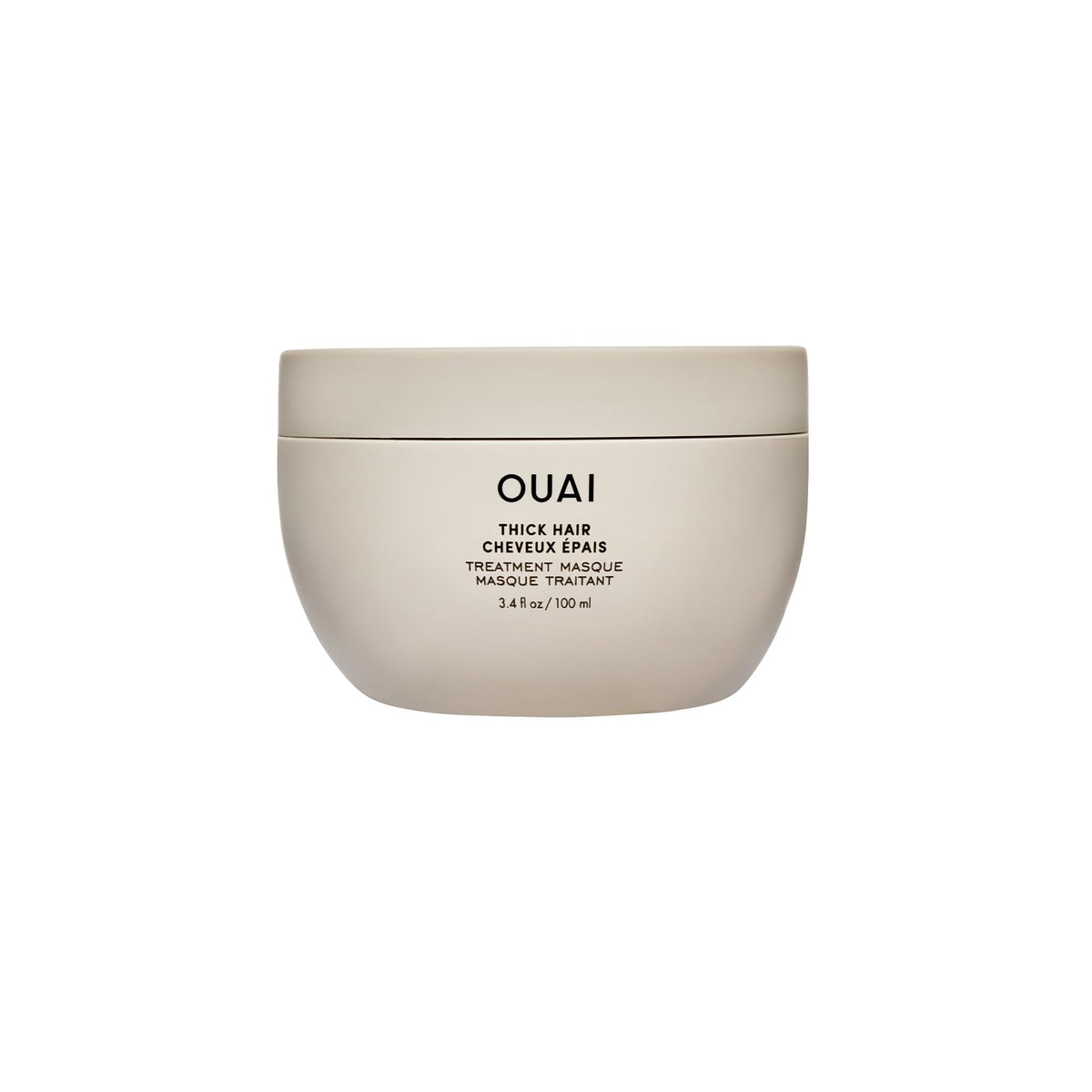 OUAI Thick Hair Treatment Masque Travel Size - Almond Oil, Olive Oil & Hydrolyzed Keratin to Repair & Restore Damaged Hair - Softens, Smooths &