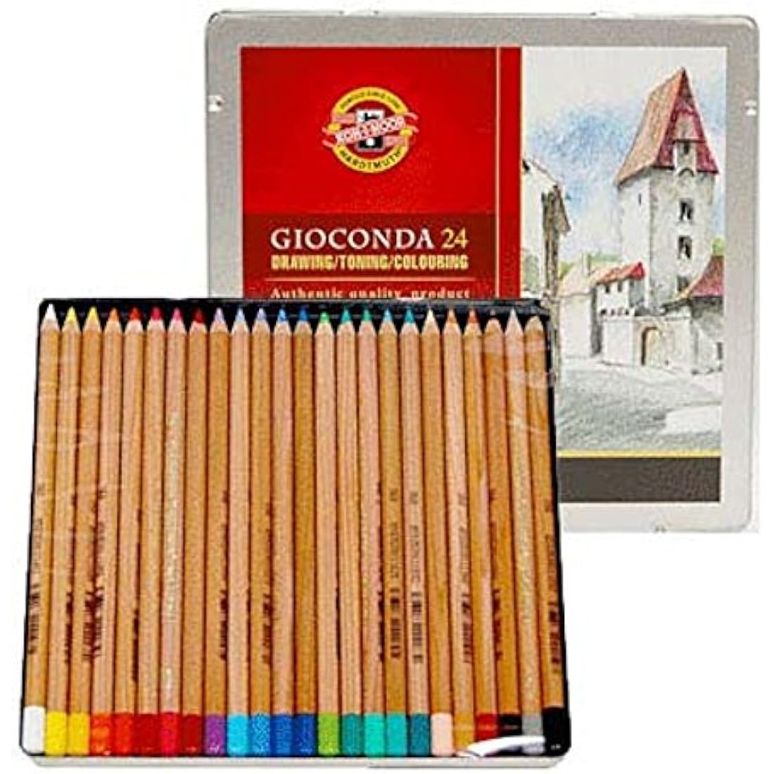 KOH-I-NOOR Artist's Soft Pastel Pencils (Set of 24)
