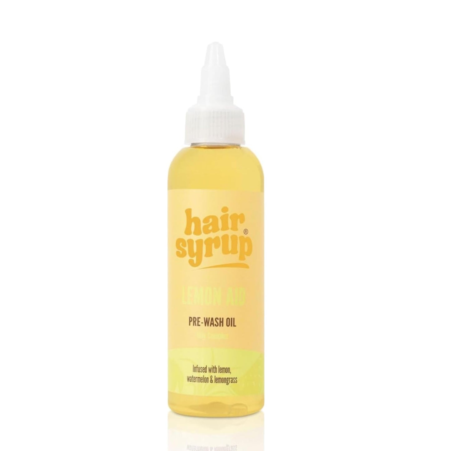 Hair Syrup | Lemon-Aid Pre-Wash Hair Oil | Refresh & Rejuvenate Your Scalp | Infused with Lemon, Watermelon & Lemongrass | Vegan | 100% Natural |