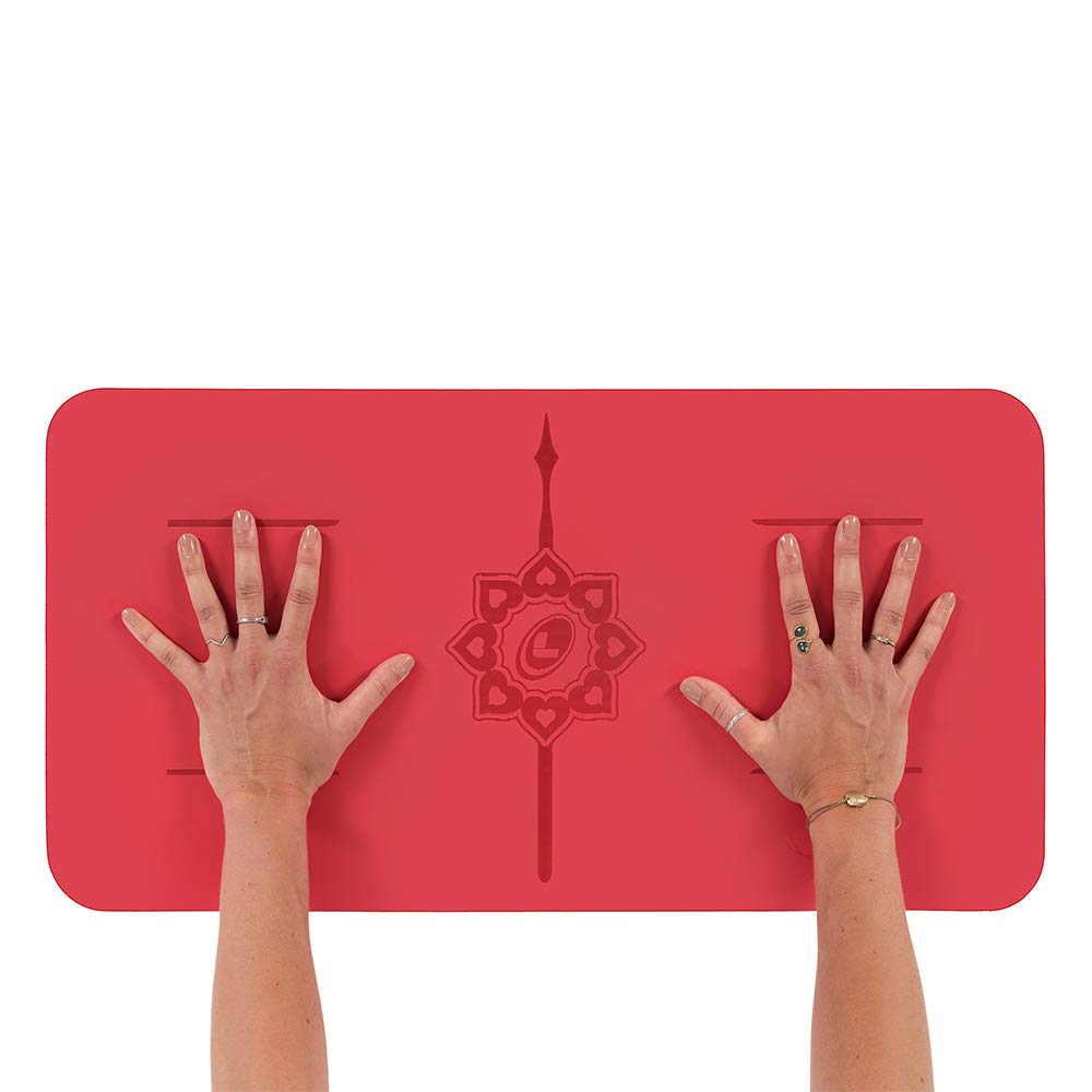 Liforme Yoga Pad - Free Yoga Bag Included - Eco-Friendly and Non Slip Yoga Knee Pad, Elbows and Hands, Biodegradable & Warrior-Like Grip Yoga Mat with