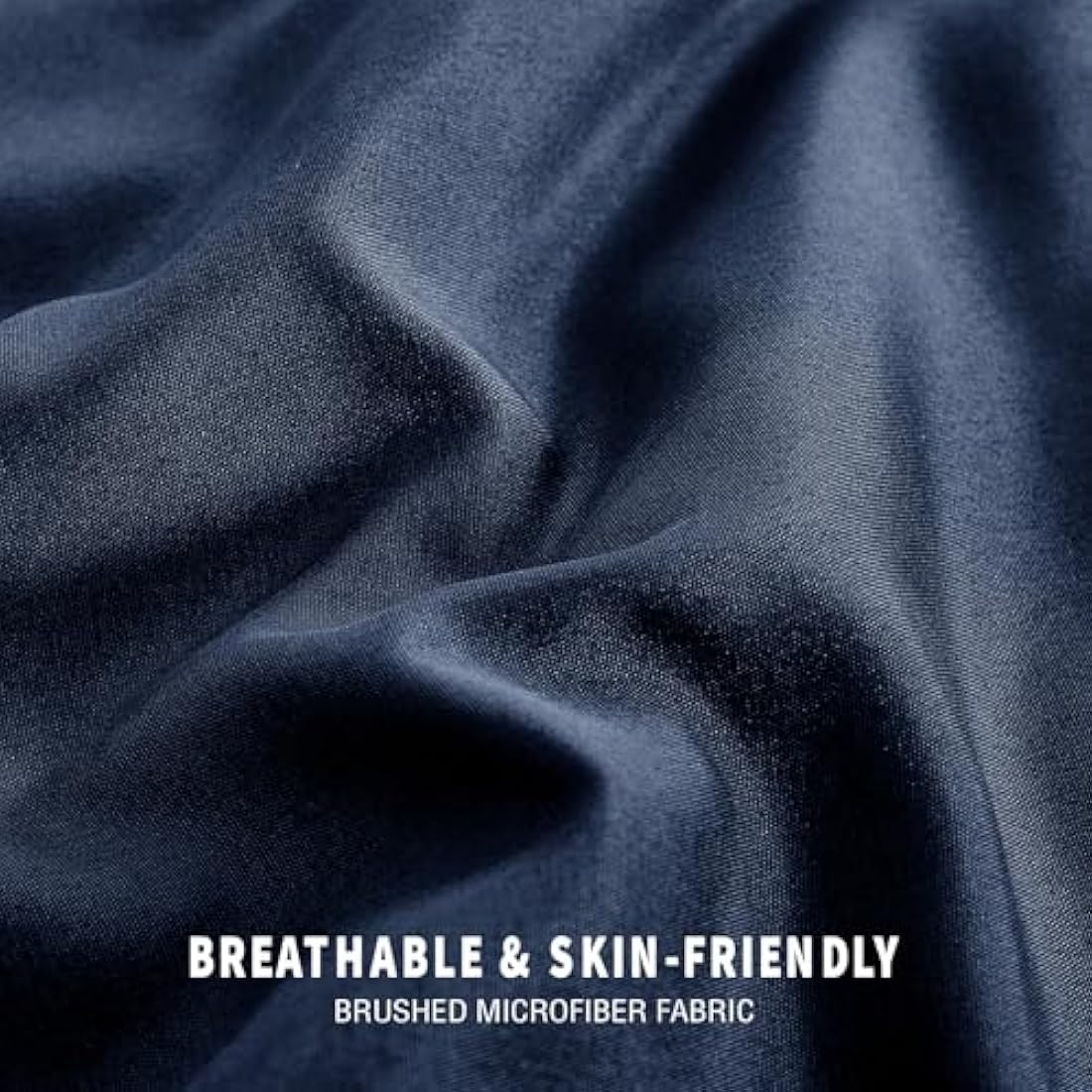 Exclusivo Mezcla 7.5 Tog King Size Duvet All Seasons, Ultra Soft Reversible Coverless Duvet, Lightweight Down Alternative Comforter, 230x220 cm Navy/Blue