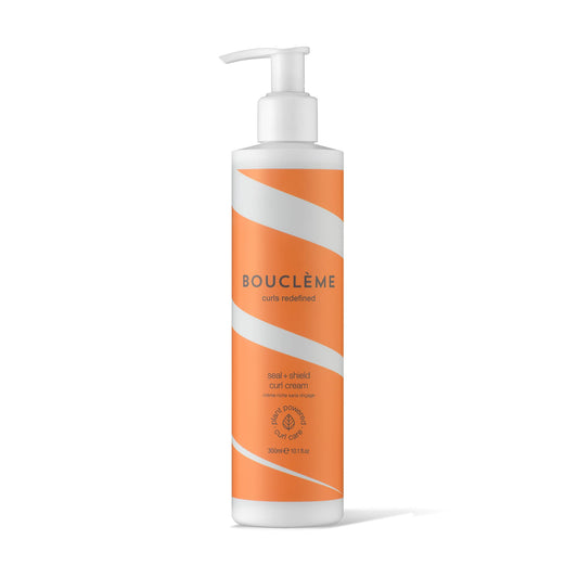 Boucl?me Seal + Shield Curl Cream - Lightweight Curl Cream to Protect Against Humidity - 96.98% Naturally Derived Ingredients and Vegan - 300ml, White
