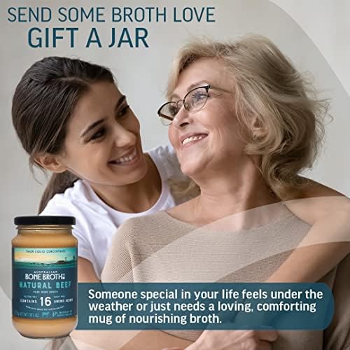 Australian Beef Bone Broth Concentrate- Natural Beef Instant Bone Broth Beverage - Gluten & Dairy Free - Great for Soups, Stock, Broth Beverage drink.