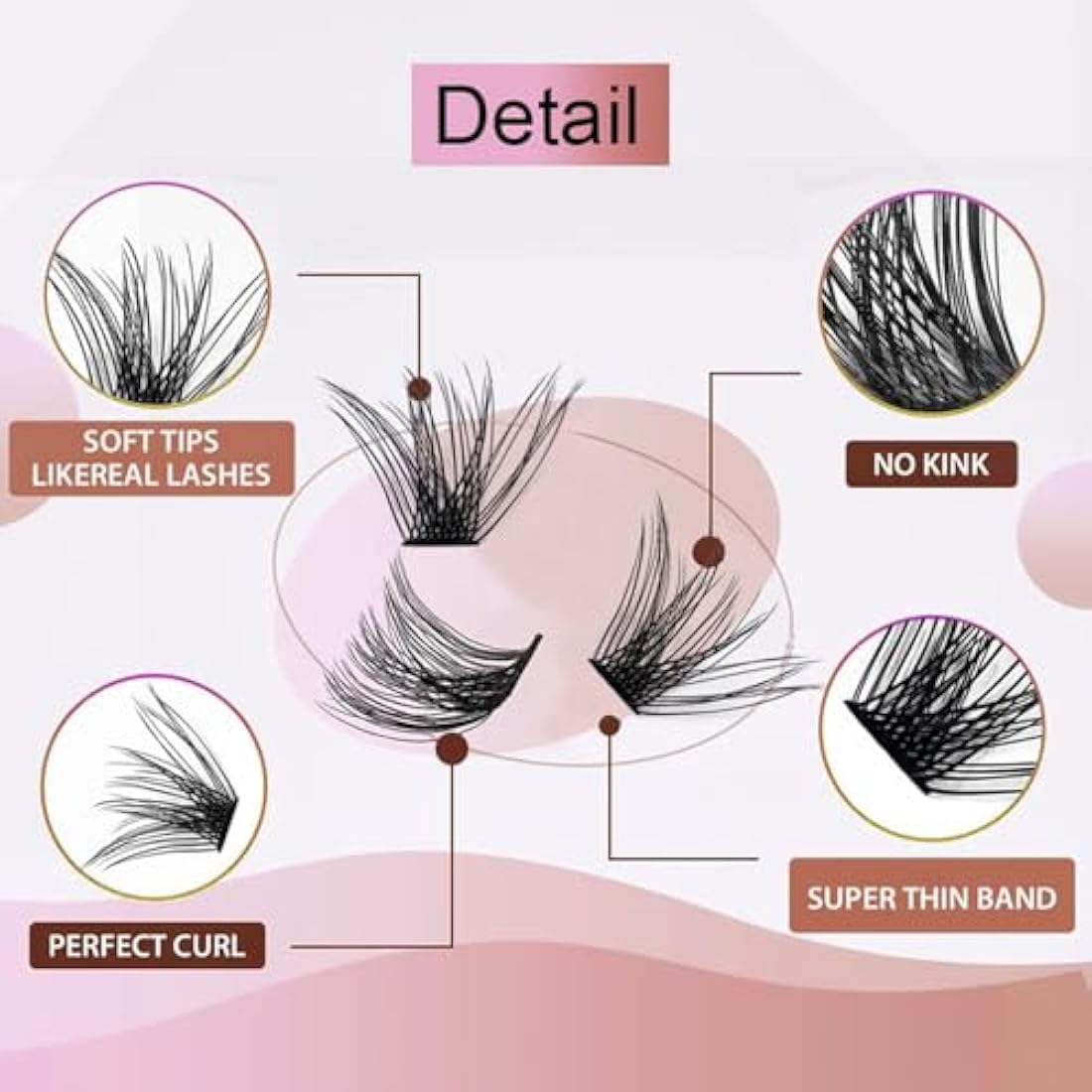 Lash Clusters, 120Pcs DIY Individual Eyelash Extenisons Natural Look D Curl Cluster eyelashes 8-16MM Reusable Individuals DIY at Home (#01)