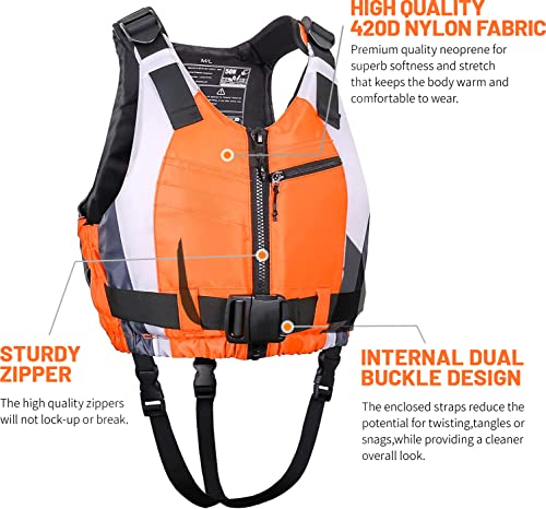 Zeraty Swim Vest for Adult,Women Men Buoyancy Jacket Float Jacket with Adjustable Safety Strap for Swimming, Snorkeling, Kayaking, Paddle, Boating