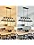 WUZUPS 5-Light Metal Chandelier Imitation Wood Grain Linear Pendant Ceiling Lighting Rustic Farmhouse Fixture Kitchen Island Dining Room, E27 Base, Black