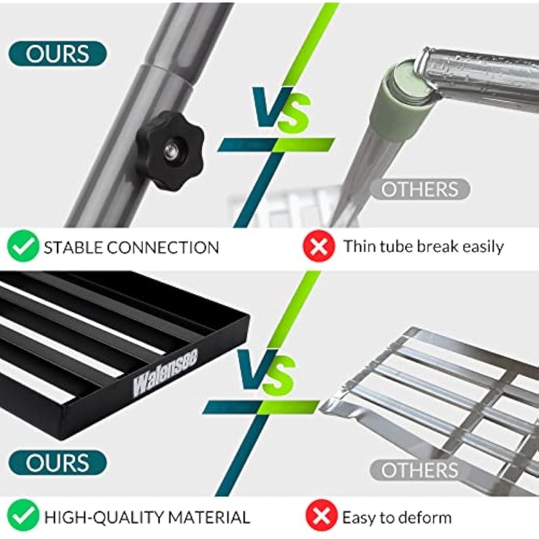 Walensee Lawn Leveling Rake, 213cm,76x25cm Levelawn Tool, Heavy Duty Effort Saving Lawn Level Tool, Stainless Steel Handle Lawn Leveler for Yard Garden Golf Course, Ease Level Soil Sand Dirt Surfaces