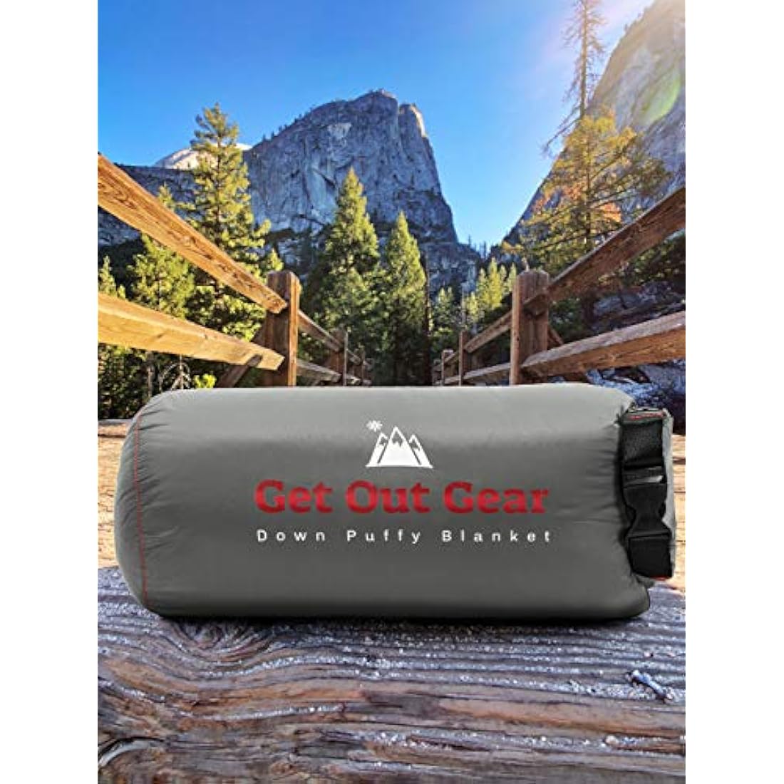 Get Out Gear Down Camping Blanket - Outdoor Lightweight Packable 650 Fill Power Down Blanket Compact Waterproof and Warm Backpacking Quilt for Camping Hiking Travel Hammock
