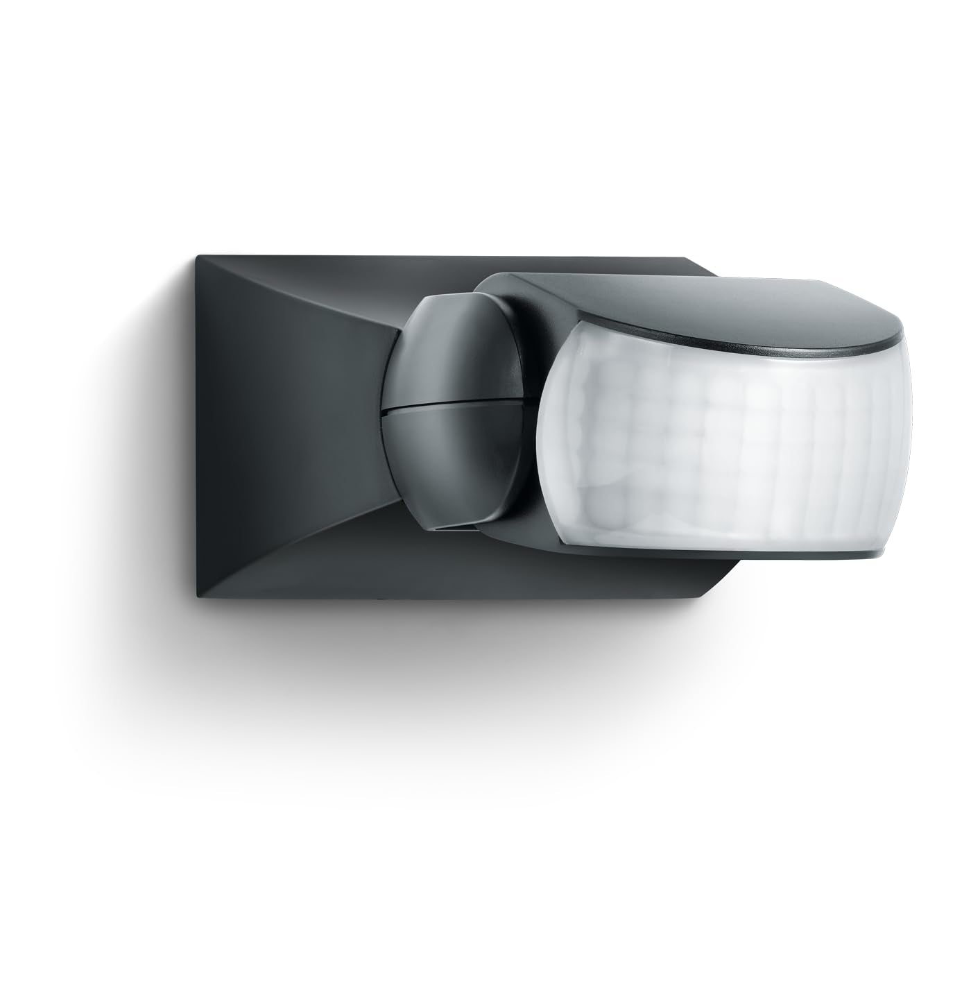 Steinel IS 1 black motion detector, indoor and outdoor, 120? motion detector, 10 m range, surface-mounted and flush-mounted, IP54, (L x W x H) 120 x