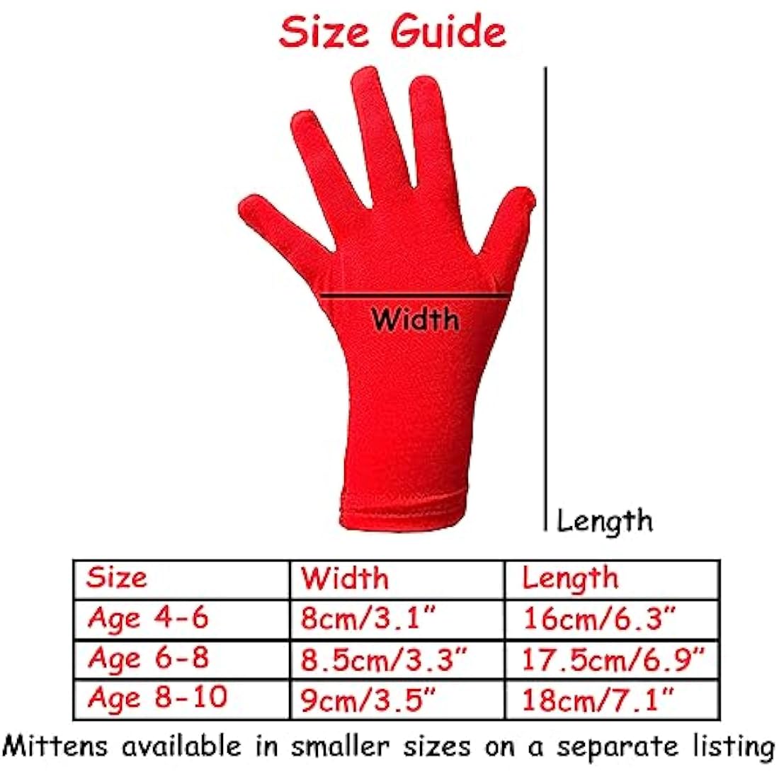 Bamboo Gloves for Eczema, Kids Age 4-6, Dry Hands, Moisturising Gloves for Children Overnight, 3 Pairs