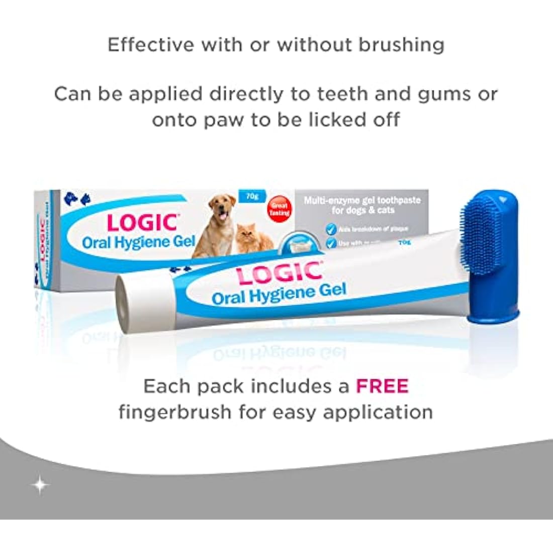 LOGIC Oral Hygiene Gel for Dogs & Cats, Small